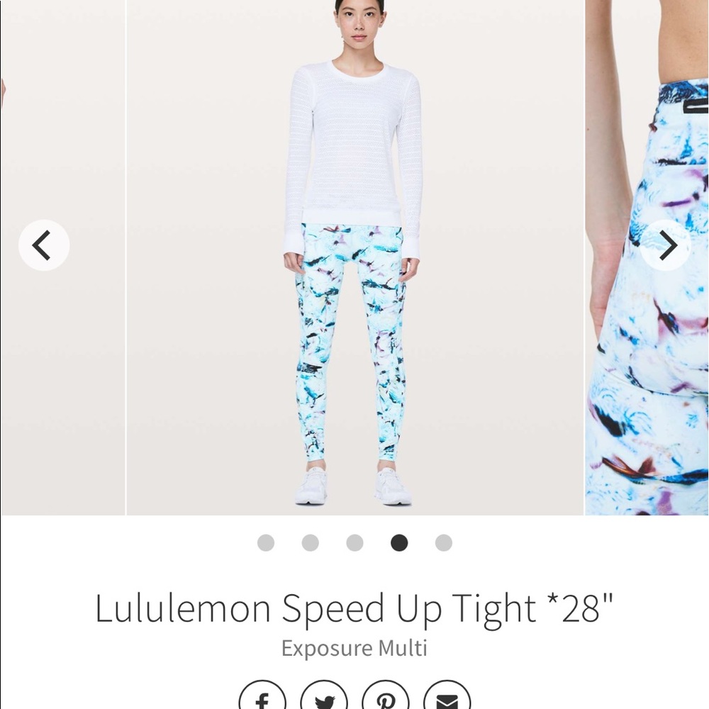 Lululemon Speed Up Tight - ‘Exposure Multi’ size 6
